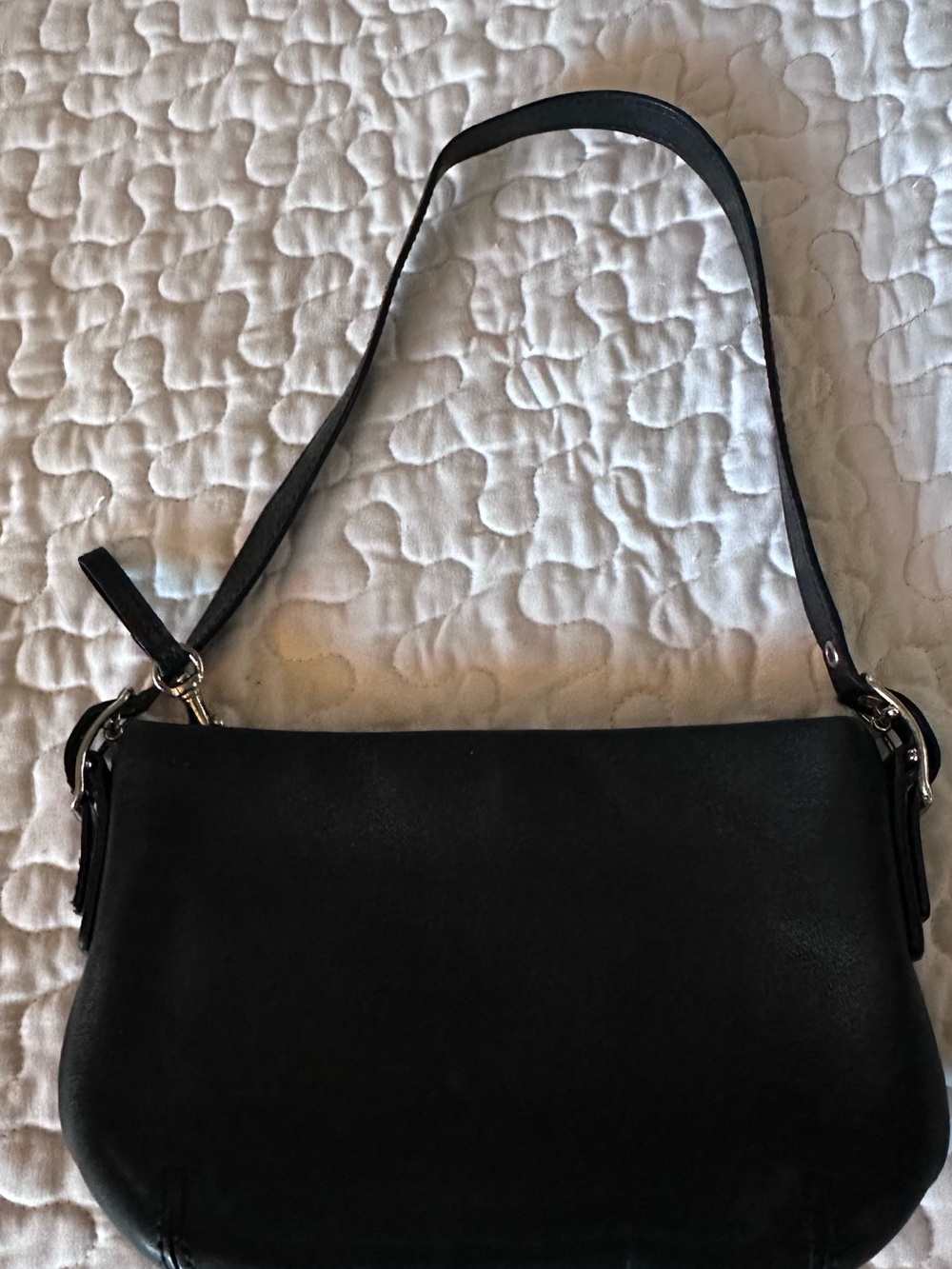 Coach Black Leather Shoulder Bag
